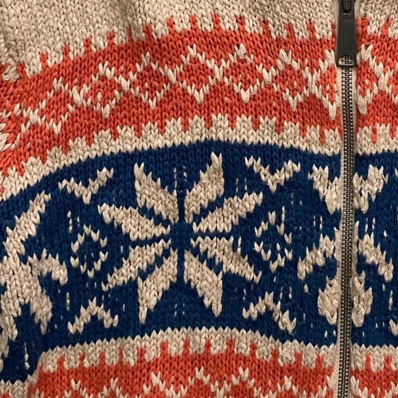 Faherty Nwt Knit Surf to Snow Pacific Wheat Zip Up Cardigan Sweater XXL - Picture 5 of 6